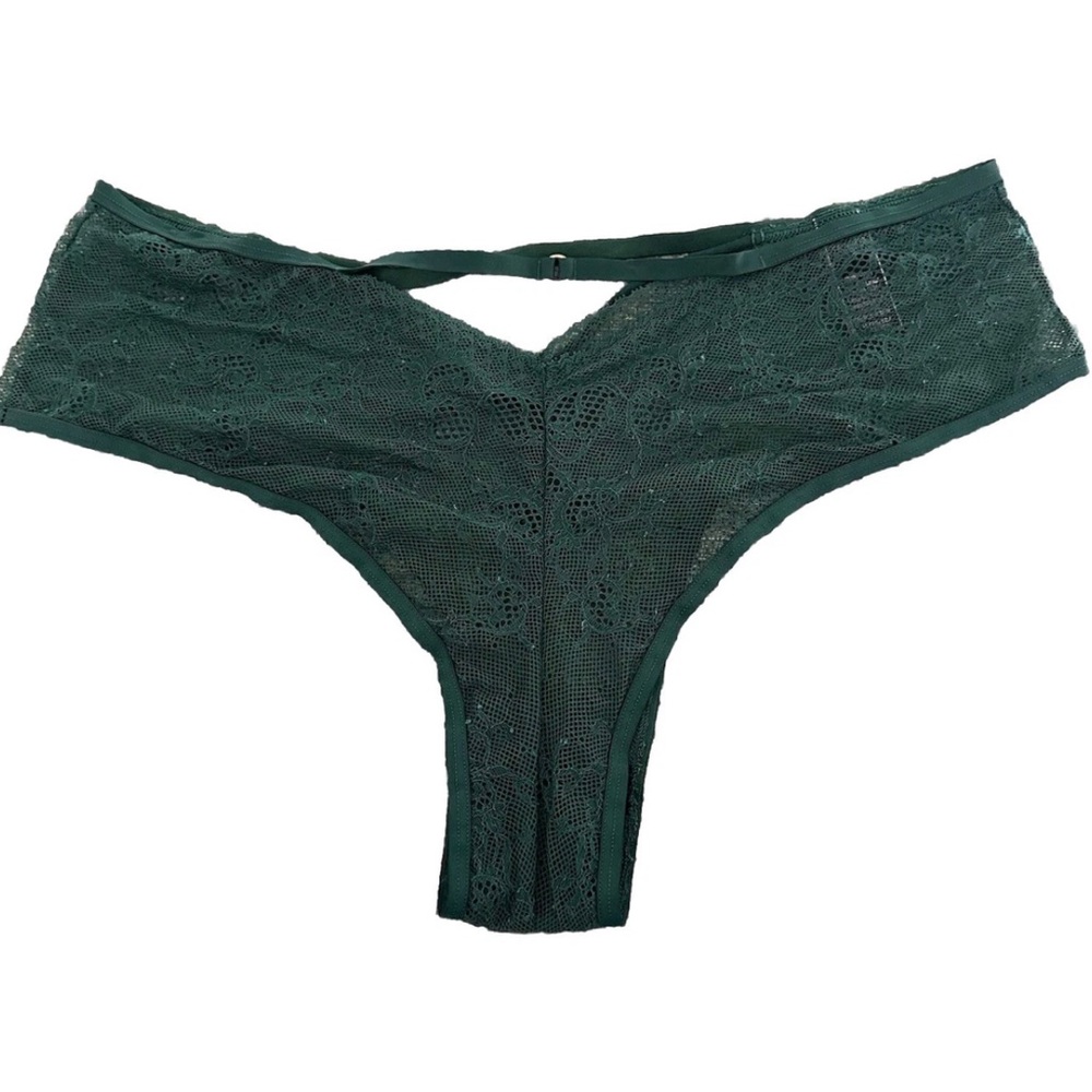 Victoria’s Secret Lace Cheeky Panty - Deep Green